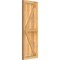 Ekena Millwork Framed Board-n-Batten Shutters w/Z-Bar, Rough Sawn Western Red Cedar, 16 1/8W x 44H, PR RBF06Z16X044RWR - alternate 2